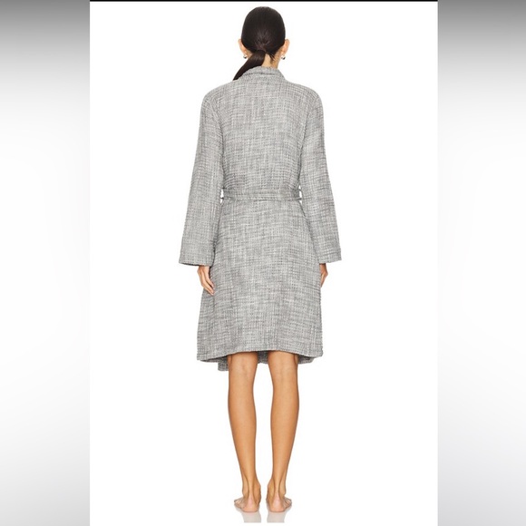 Parachute Waffle Robe in Gray 100% Turkish Cotton Size Small - Picture 3 of 14